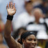 Serena Williams waves to the crowd after her match against Ana Ivanovic of Serbia during the U.S. Open tennis tournament in New York, Monday, Sept. 5, 2011. (AP Photo/Mel Evans)