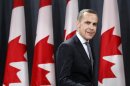 Bank of Canada Governor Carney arrives at a news conference
