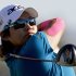 Yani Tseng, of Taiwan, hits from the tee on the 11th hole during the second round of the LPGA Kraft Nabisco Championship golf tournament in Rancho Mirage, Calif., Friday, March 30, 2012. (AP Photo/Chris Carlson)