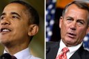 Obama, Boehner publicly hold ground in negotiations