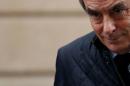 Former French prime minister Fillon, member of The Republicans political party and 2017 presidential candidate of the French centre-right, leaves home in Paris