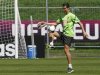Portugal's Ronaldo controls the ball during a training session for the Euro 2012 at Opalenica stadium
