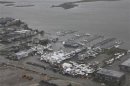 U.S. Coast Guard handout photo of damage after Hurricane Sandy made landfall on the southern New Jersey coastline