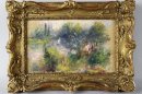 This undated image provided by the Potomack Company shows an apparently original painting by French impressionist Pierre-Auguste Renoir that was acquired by a woman from Virginia who stopped at a flea market in West Virginia and paid $7 for a box of trinkets that included the painting. An auction house has put on hold the sale of a painting believed to be by French impressionist Pierre-Auguste Renoir that a woman bought at a West Virginia flea market because a reporter found evidence someone stole the painting from the Baltimore Museum of Art. A Washington Post reporter discovered documents in the museum's library showing the painting was there from 1937 until 1949. Museum officials then found paperwork showing the painting, 