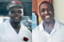 FILE - This combination of undated photos provided by the Brown family and the Garner family via the National Action Network shows Michael Brown, left, the black 18-year-old who was fatally shot by a white police officer in Ferguson, Mo. in August 2014, and Eric Garner, who died after a white police officer had him in a chokehold in the Staten Island borough of New York in July 2014. Recent protests against the police killings of Eric Garner and Michael Brown have created a conundrum for the nation's black fraternities and sororities: to remain relevant in the black community they need to be involved, but protect their reputations if demonstrations go awry. (AP Photo/Brown Family, Garner Family via National Action Network)