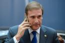 Portuguese Prime Minister Pedro Passos Coelho arrives to take part in a European Union (EU) summit dominated by the migration crisis at the European Council in Brussels in Brussels, on October 15, 2015