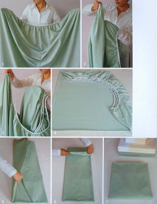 Fold the Perfect Fitted Sheet