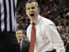 Florida coach Billy Donovan yells at an official during the first half of a third-round game against Minnesota in the NCAA college basketball tournament Sunday, March 24, 2013, in Austin, Texas. (AP Photo/David J. Phillip)