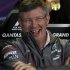 Mercedes Formula One principal Brawn laughs during a new conference following the second practice session of the Australian F1 Grand Prix in Melbourne