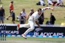 Doug Bracewell of New Zealand bowls during day two of the International Test cricket match between New Zealand and Sri Lanka at Seddon Park in Hamilton on December 19, 2015