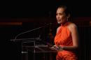 Author and human rights advocate Somaly Mam speaks onstage at the Somaly Mam Foundation Gala 'Life Is Love', at Gotham Hall in New York, on October 23, 2013