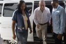 Spanish citizen Angel Carromero enters a court in Bayamo in Eastern Cuba