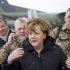 German Chancellor Merkel arrives in Mazar-e-Sharif