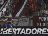 Boca Juniors' Silva celebrates goal against Fluminense in Rio de Janeiro