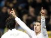 Real Madrid's Ronaldo celebrates his goal against Real Zaragoza during their Spanish first division soccer match in Madrid