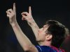 Barcelona's Lionel Messi celebrates scoring his second penalty