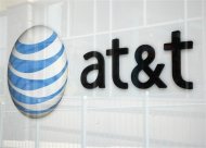 A view shows the AT&T store sign in Broomfield, Colorado April 20, 2011. REUTERS/Rick Wilking