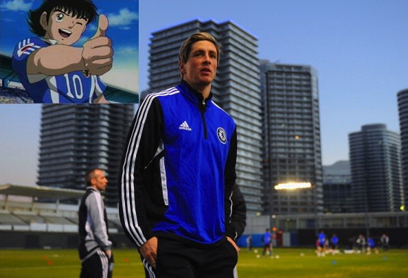 Fernando Torres credits Japanese anime Captain Tsubasa for inspiring him to be a footballer. 158049349
