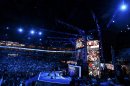 Recording artists Foo Fighters perform during final session of Democratic National Convention in Charlotte