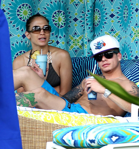 Bikini-Clad Jennifer Lopez Lounges with Shirtless Casper Smart in Hawaii