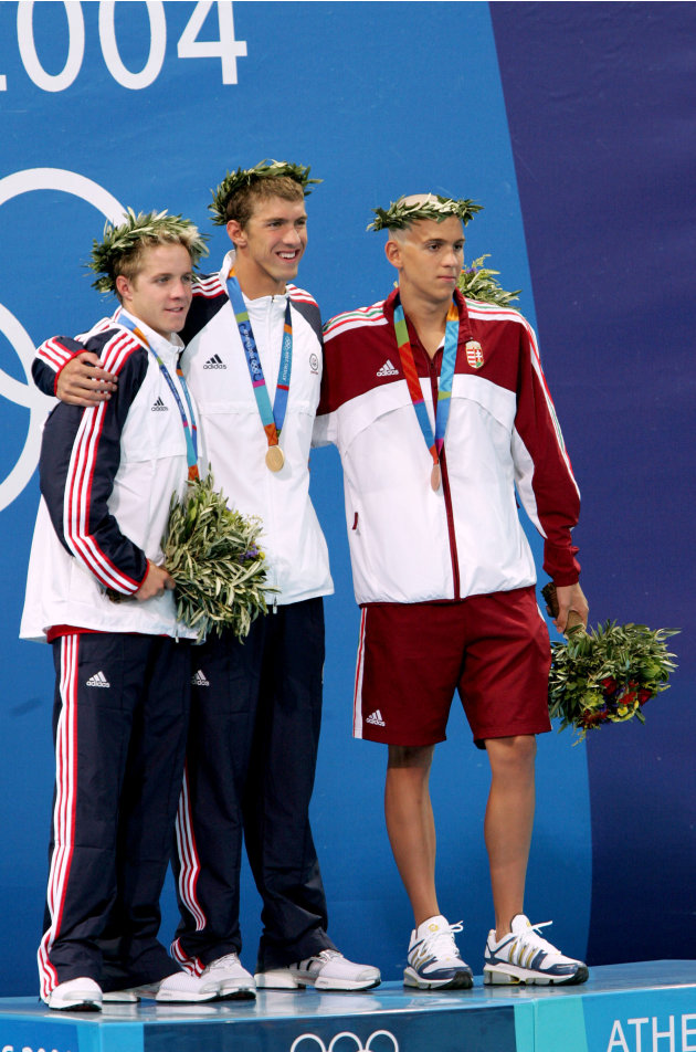 Athens Men's 400m Individual Medley -- Phelps' first gold