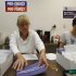 NARAL Pro-Choice New Hampshire volunteer Gail Laker-Phelps and NARAL Pro-Choice New Hampshire Campaign Director Melissa Bernardin put address labels mailers which read, "Do you want politicians in your bedroom?" in Concord