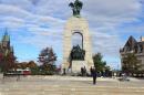 This October 22, 2014 photo shows police at the scene of a shooting at the National War Memorial in Ottawa, Canada