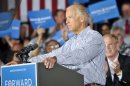 Vice President Joe Biden speaks during a campaign stop at the United Auto Workers Local 1714 Union Hall, Friday, Aug. 31, 2012, in Lordstown, Ohio. (AP Photo/Mark Stahl)