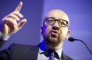 Then-MR Chairman Charles Michel delivers a speech at a party congress on February 8, 2014, in Brussels