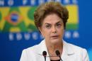 Brazilian President Dilma Rousseff speaks in Brasilia on March 3, 2016