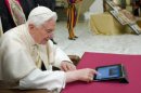 Soon-to-be-retired Pope Benedict XVI sends his very first tweet.