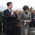 Japan's incoming Prime Minister and the leader of Liberal Democratic Party (LDP) Shinzo Abe pays respects to a grave of his father and former Foreign Minister Shintaro Abe in Nagato