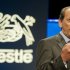 Nestle's CEO Paul Bulcke speaks during the general meeting of one of the world's leading food and beverage company, Nestle Group, in Lausanne, Switzerland, Thursday, April 19, 2012. (AP Photo/Keystone, Jean-Christophe Bott)