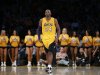 Los Angeles Lakers Kobe Bryant reacts during their loss to the Dallas Mavericks in their NBA basketball game in Los Angeles