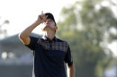 Justin Rose, of England, reacts after a putt on the 18th hole during the fourth round of the U.S. Open golf tournament at Merion Golf Club, Sunday, June 16, 2013, in Ardmore, Pa. (AP Photo/Morry Gash)