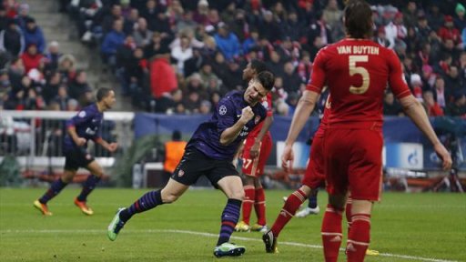Champions League - Arsenal edged out by nervy Bayern despite glorious win in Munich