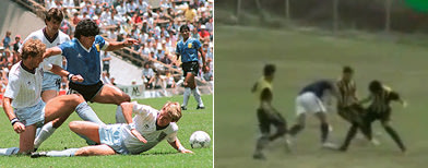 بالفيديو: لاعب يتقمص دور ماردونا ويكرر هدفه التاريخي في إنجلترا 1986 Maradona-2012-h-jpg_200349