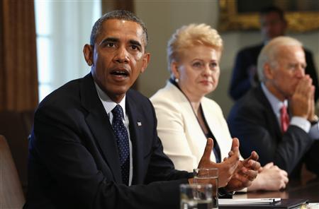 U.S. President Barack Obama speaks at the White House in Washington