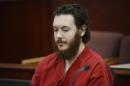 James Holmes sits in court for an advisement hearing at the Arapahoe County Justice Center in Centennial