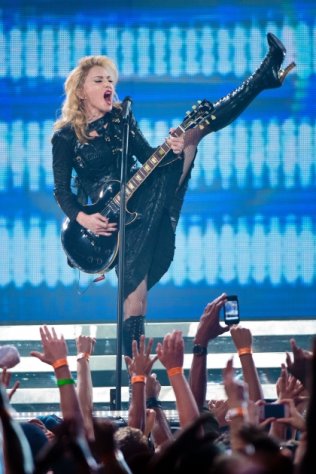 Madonna kicks off the MDNA North America Tour Opener in Philadelphia on August 28, 2012 -- Getty Images