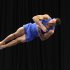 Danell Leyva competes on the floor exercise during the U.S. gymnastics championships, Friday, Aug. 19, 2011, in St. Paul, Minn. (AP Photo/Genevieve Ross)