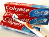 FILE - In this Jan. 26, 2011 file photo, Colgate toothpaste sits atop a Colgate toothbrush, in Phoenix. Colgate-Palmolive Co.'s second-quarter net income climbed 3 percent Thursday, JUly 28, 2011, benefiting from increased prices and strength overseas as it improved its market share for toothpaste and manual toothbrushes.(AP Photo/Ross D. Franklin, file)