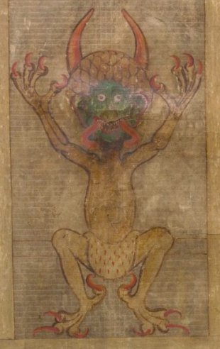 mUNDO mÁGICO - Página 2 Ilustracion-que-representa-al-Diablo-que-aparece-en-el-Codex-Gigas-Wikimedia-Commons