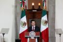 Mexico's President Enrique Pena Nieto speaks to the audience during a meeting with members of the diplomatic corps in Mexico City, Mexico