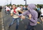 Russia and Poland fans clash in Warsaw before Euro 2012 game