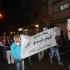 Demonstrators take part in a protest against Syria's President Bashar al-Assad in Hajar Al Aswad in Damascus