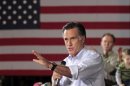 U.S. Republican presidential candidate Romney speaks to supporters at a town hall meeting at Moore Oil in Milwaukee