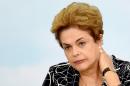 Brazilian President Dilma Rousseff attends the launching ceremony of a new stage of the state-subsidized housing program at Planalto Palace in Brasilia on May 6, 2016