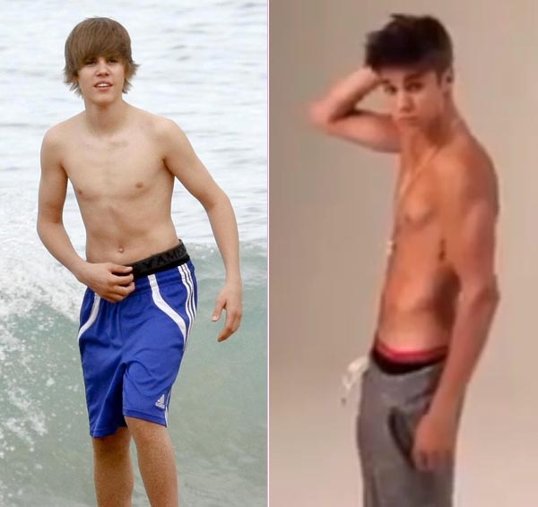 "Justin Bieber Gets Buff and Hotter" .