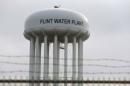 File photo of the Flint Water Plant tower in Flint Michigan
